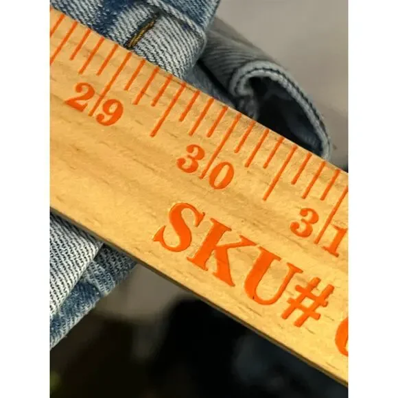 PRSTGE Snap Cargo Streetwear Jeans in Icey Blue Mens 34x30 - Picture 7 of 9